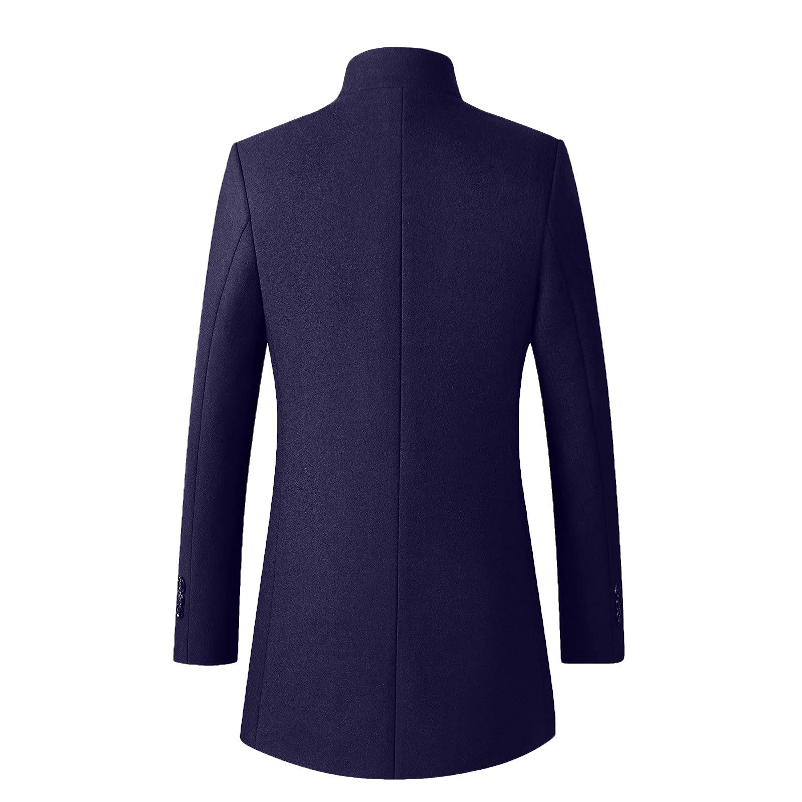 Giacca Doppiopetto Uomo Impermeabile Taglie Forti Invernale Cappotto di Lana Giubbotto Vintage Autunno Soprabito Doppio Petto Lungo Parka Slim Fit Trench Giacca a Vento Business Elegante