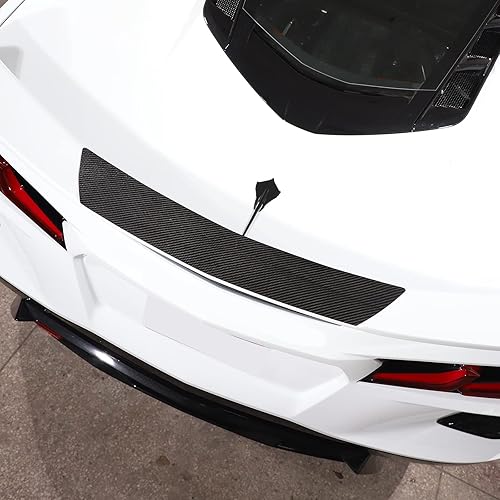 Miniatura 4 de Calcomanías de alerón C8 de fibra de carbono real, 1 unidad compatible con Corvette C8 Stingray 2020 2021 2022 2023