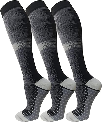 Miniatura 71 de FuelMeFoot - Paquete de 3 calcetines de compresión de color cobre, calcetines de compresión para mejorar la circulación, para mujeres y hombres, 00