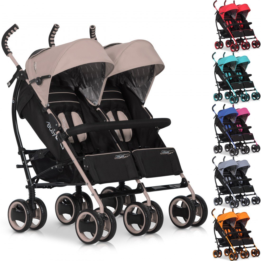 easy go twin stroller