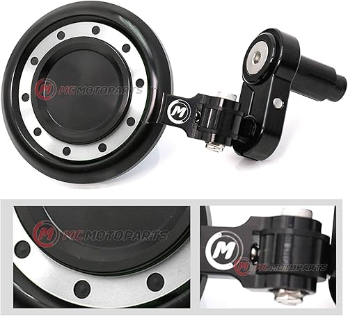 Miniatura 3 de MC MOTOPARTS Espejos de extremo de barra REACTOR plateados compatibles con FZ1 FZ6 Fazer 600 S FZ8 Fazer MT07 MT09 XJ6 Diversion 17 18