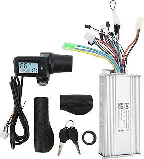 SUNGOOYUE Electric Bike Brushless Controller Kit, 36V 48V 1000W Brushless Controller with 805 LCD Panel Split Throttle Grip for 22.5mm Handlebar