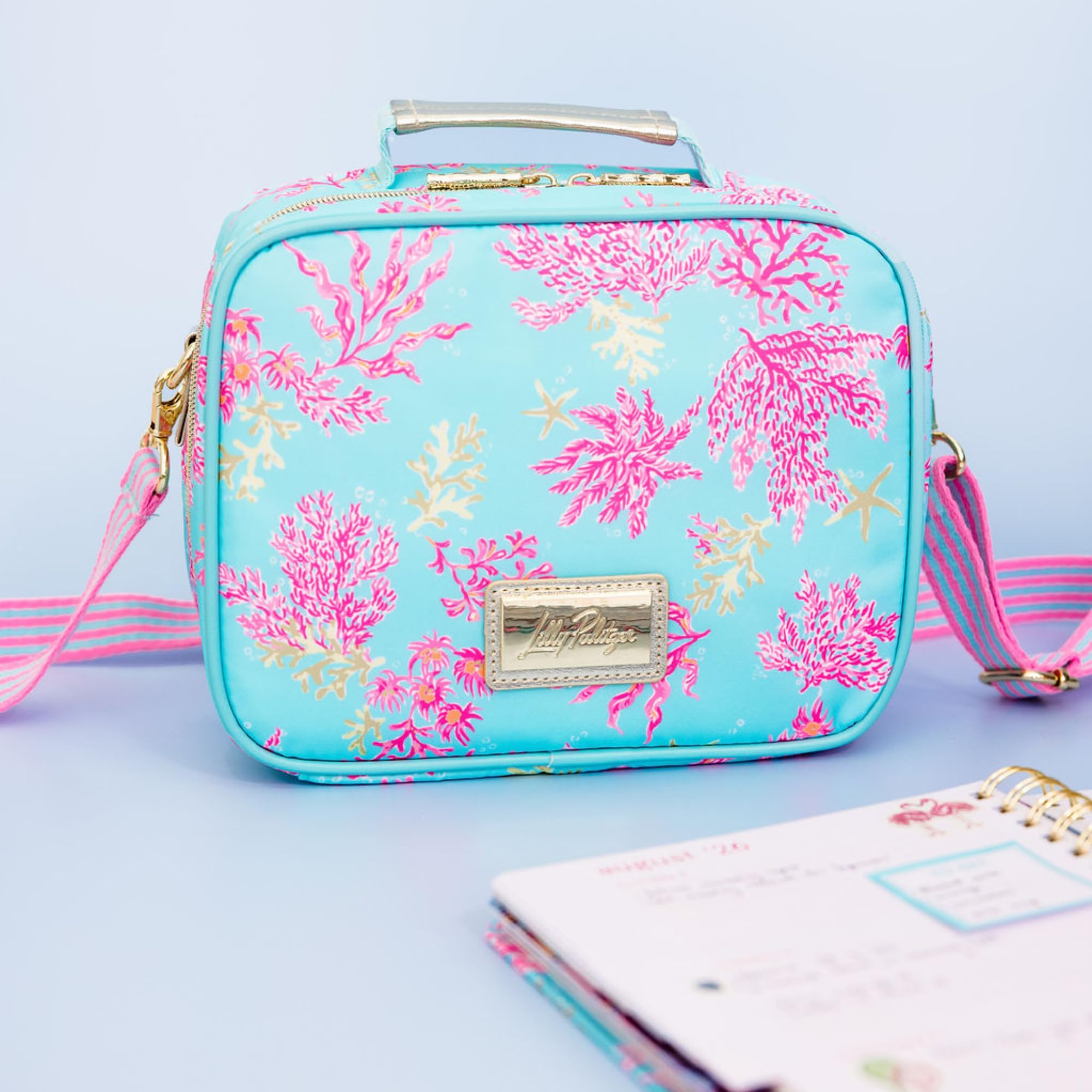 Amazon.com: Lilly Pulitzer Insulated Lunch Box, Royal Coral | Cute