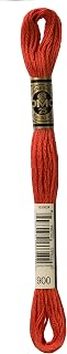 DMC Bulk Buy Thread 6-Strand Embroidery Cotton 8.7 Yards Dark Burnt Orange 117-900 (12-Pack)