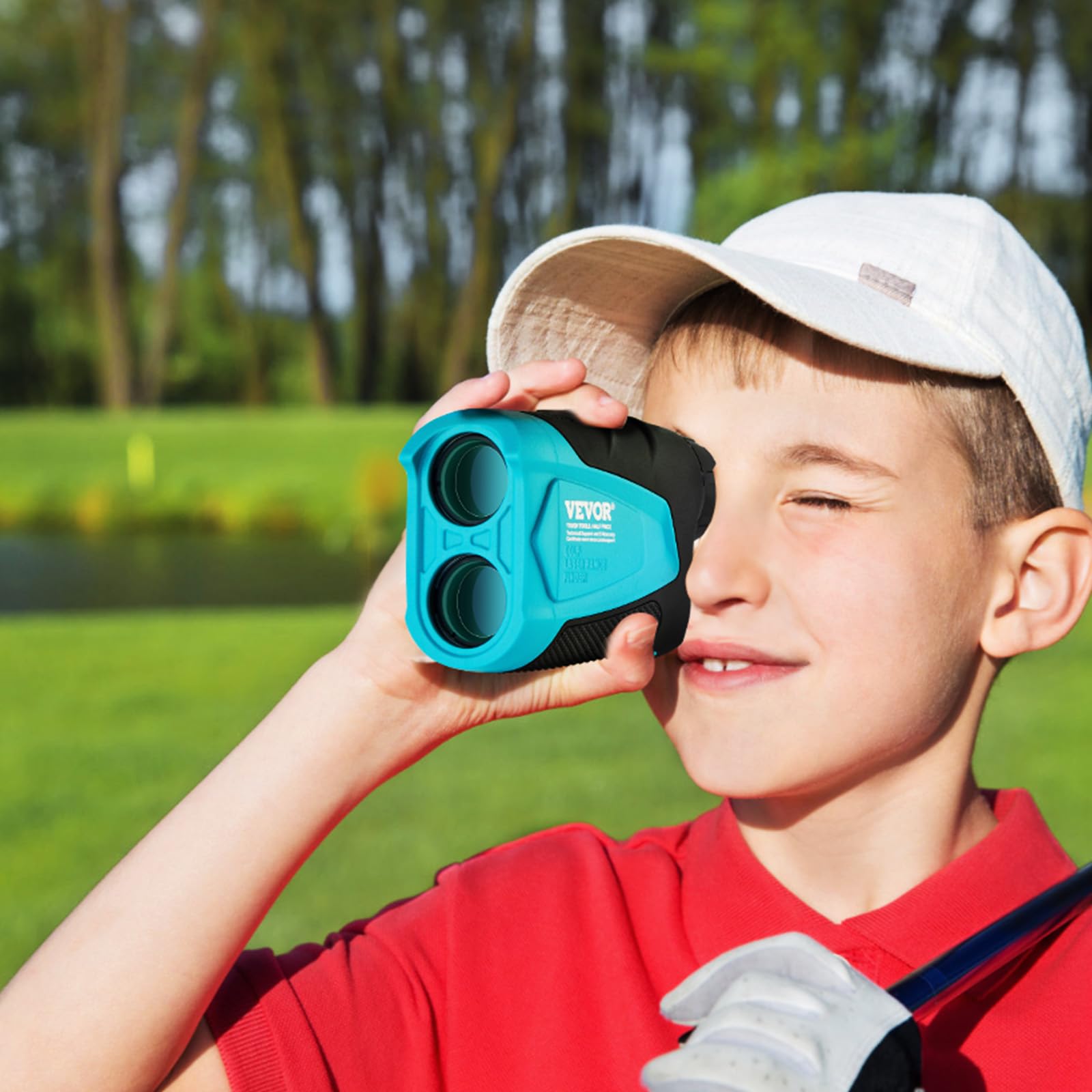 VEVOR Télémètre Chasse/Golf 819 mètres Télémètre Laser Précision ±1 m Grossissement 6X Viseur 22 mm avec Support Magnétique Compensation de Pente Verrouillage du Drapeau Équipement pour Golf Golfeur