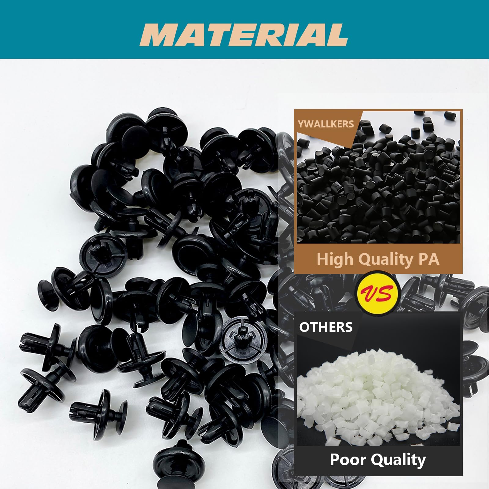 100 Pcs Engine Cover Grille Bumper Retainer Clips For #90467-07211 Toyota/ Lexus - Foto 5