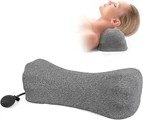 RESTCLOUD Travesseiros de pescoço para alívio da dor para dormir, travesseiro de pescoço rolado almofadas cervicais para alívio da dor no pescoço e altura firme ajustável