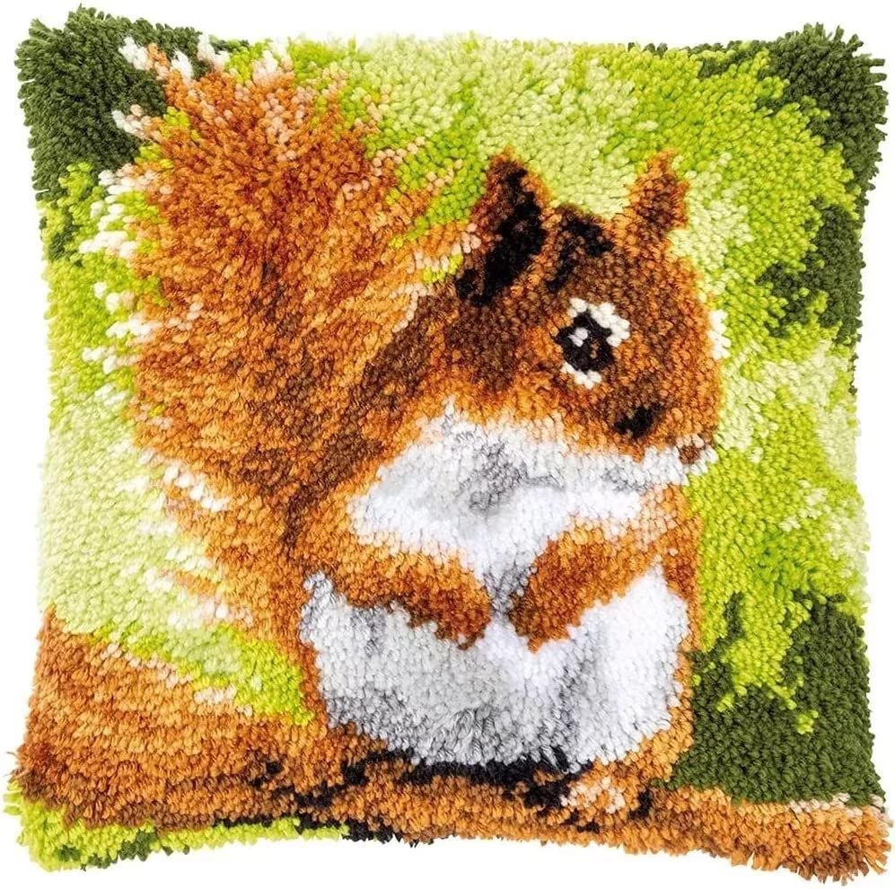 Kit Crochet Tapis DIY - Motifs Animaux & Toile Inclus, Facile Débutant - Loisir Créatif Adulte/enfant