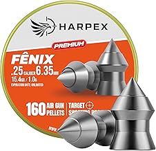 Harpex Fenix Premium .25 Cal Airgun Pellets – Lightweight Precision Lead – High Accuracy for Target Shooting & Small Game – Consistent Performance