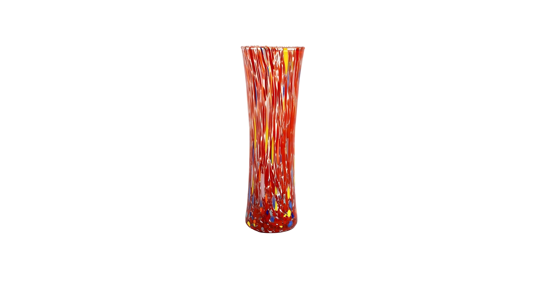 【Luciano Vistosi】MURANO フラワーベース　花瓶 レッド Luciano Vistosi】MURANO フラワーベース 花瓶 レッド