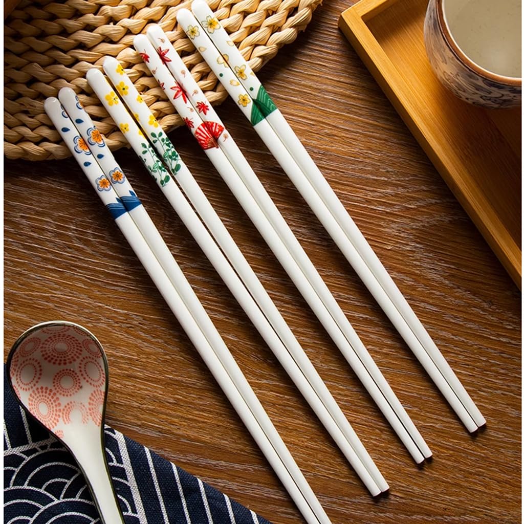 Ensembles-cadeaux de baguettes en porcelaine, baguettes réutilisables A