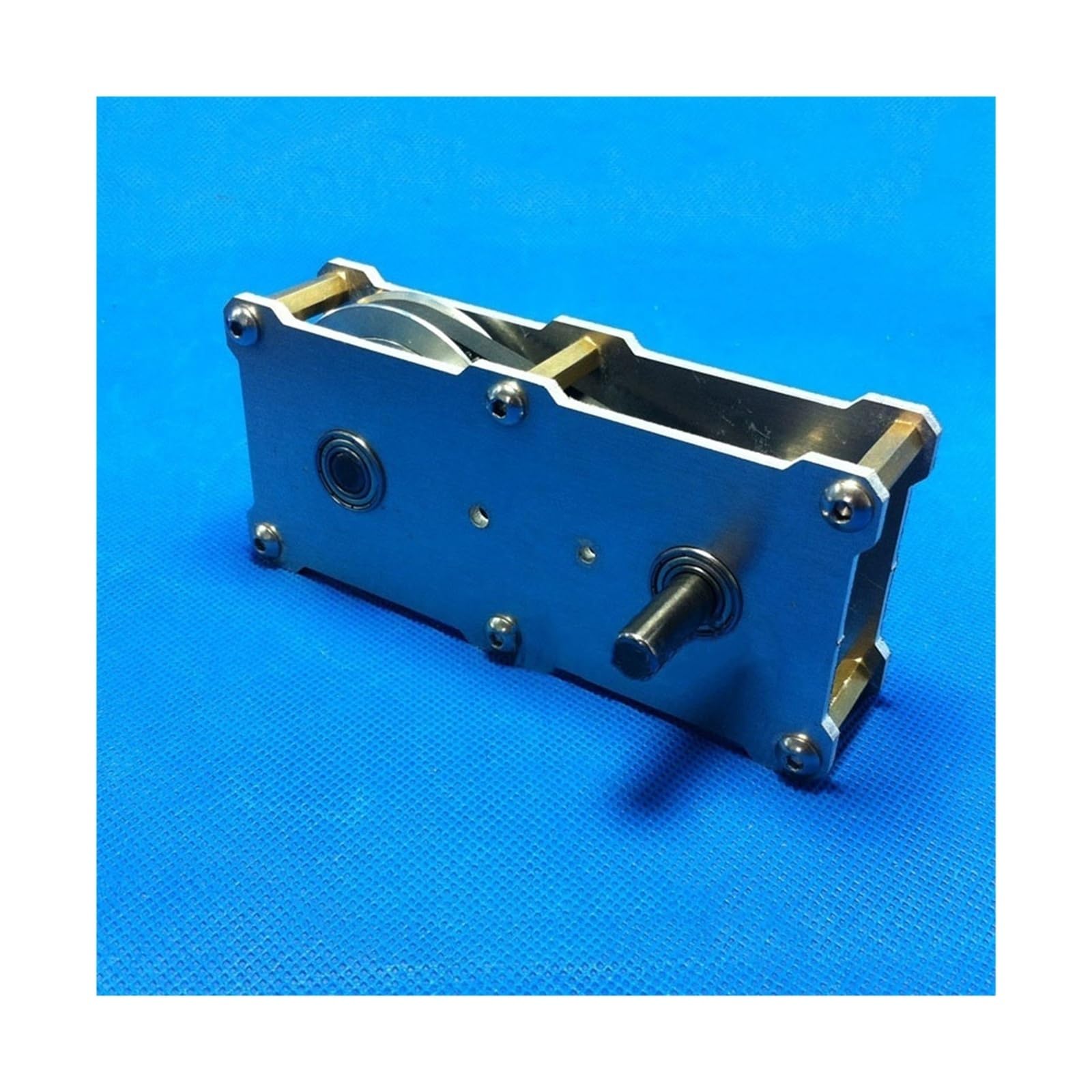 angle de braquage Réducteur de vitesse à couple élevé, réducteur métallique 122 x 72 x 55 mm, 1 à 4 roues synchrones, poulies, accélérateurs Moteur du changement