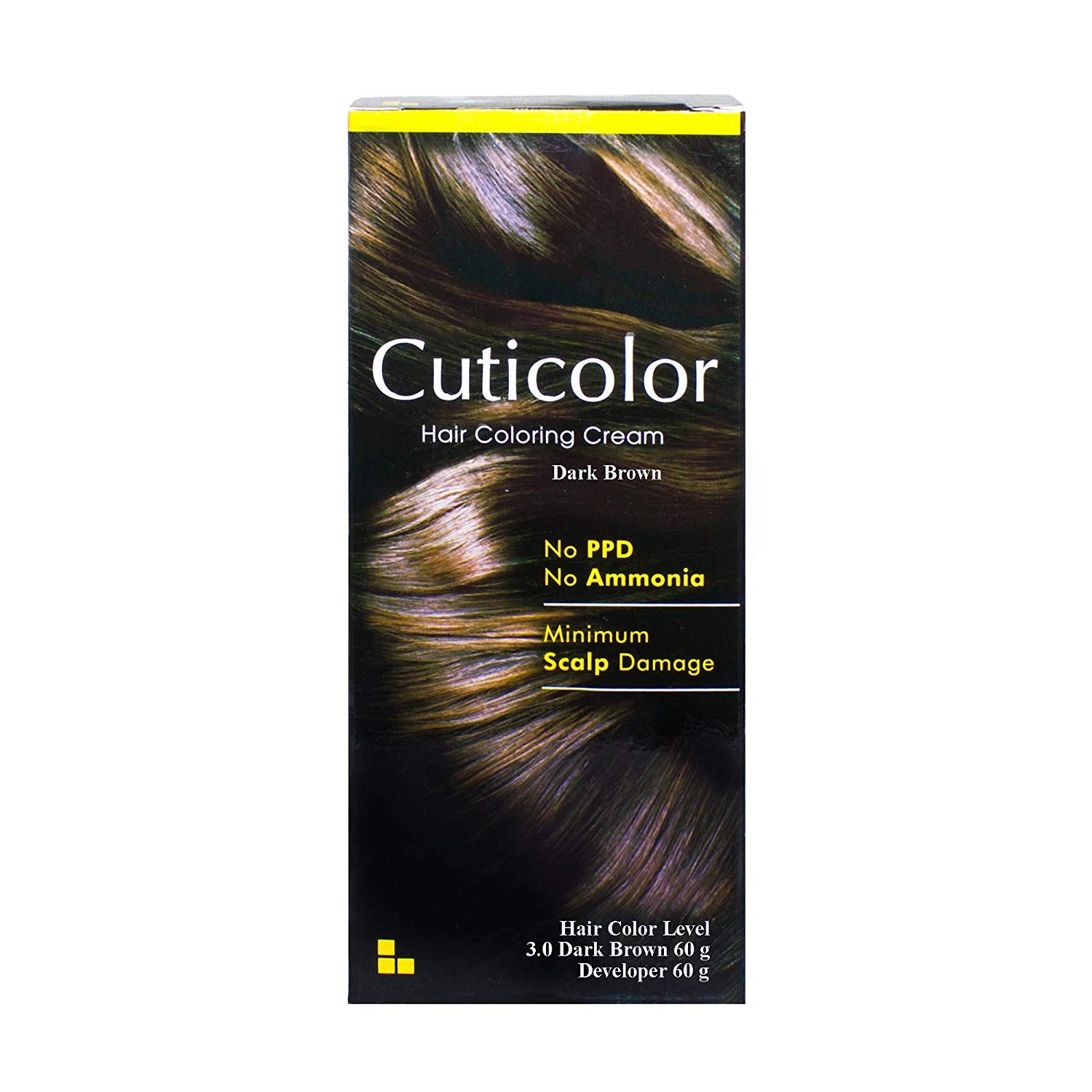 Cuticolor Permanent Hair Colour (Dark Brown, COS670/15)