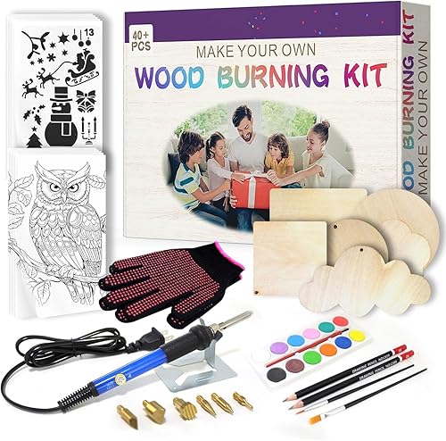 Vista 14 de ACRSIKR Kit de combustión de madera, pantalla LED, herramienta de combustión de madera, temperatura ajustable, kit de pluma pirográfica para Led