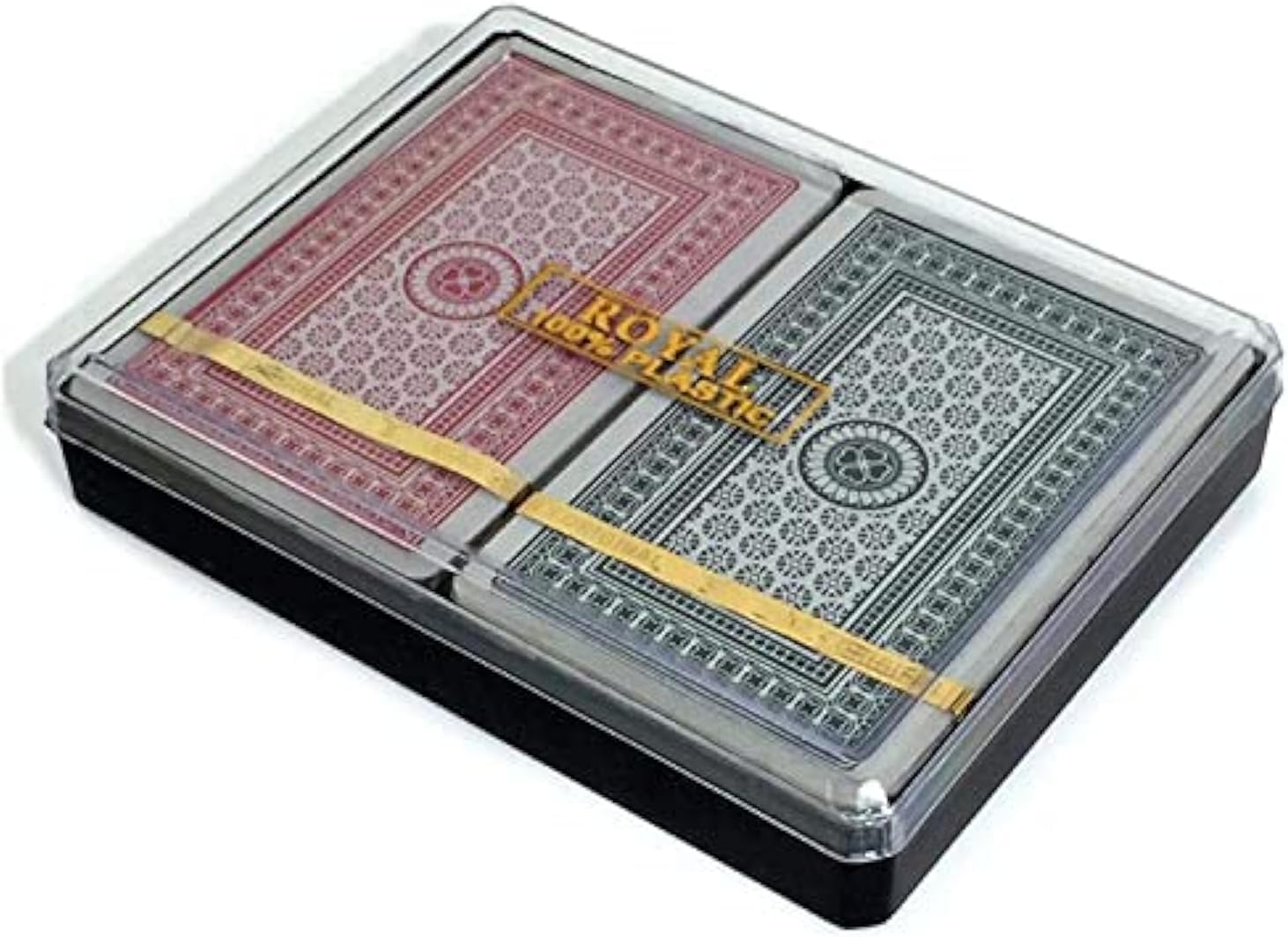 Royal PG005-4 Non- Toxic Washable, All Plastic Playing Cards - Twin Pack