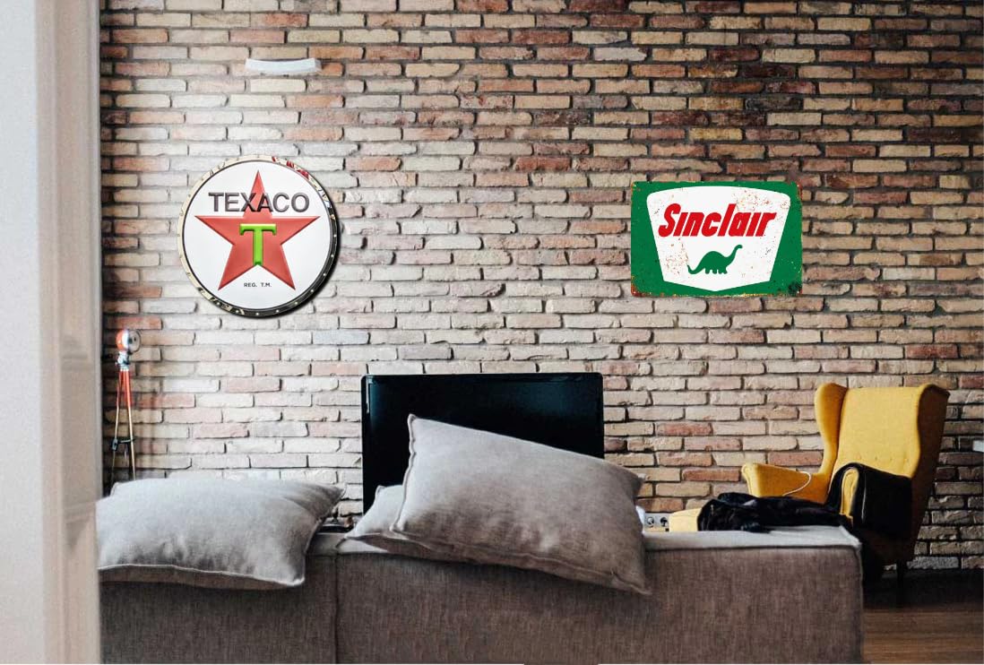 Plaque Vintage Sinclair Free Air – Décoration Garage – PVC – Neuve