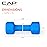 CAP Barbell Neoprene Dumbbell Weights, 6 lb Pair, Azure