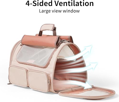 Miniatura 10 de FUKUMARU Cat Carrier Airline Approved Soft Sided Dog Carrier Pet Carrier for Small Medium Cats Dogs Bunny Collapsible Cat Travel Carrier Puppy Bag