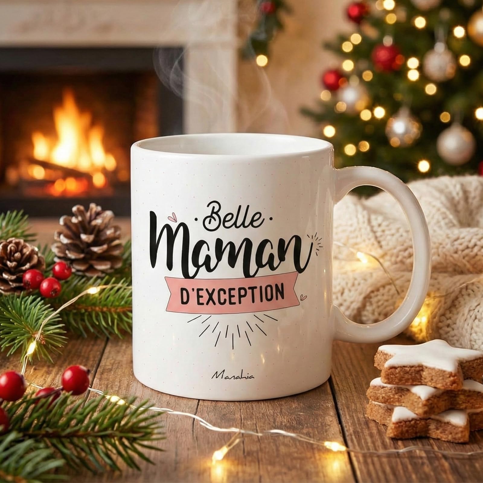 Tasse Pour Mère De Bottes - Bonus Maman - Cadeau - Avec Inscription En Allemand « Bonus Mama » - Idée Cadeau - Tasse à Café (blanc/noir