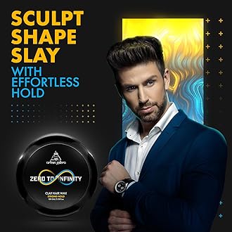 UrbanGabru Clay Hair Wax : Zero to Infinity- Strong Hold | Volume | Hair Style (Hair Wax 100 Gm)