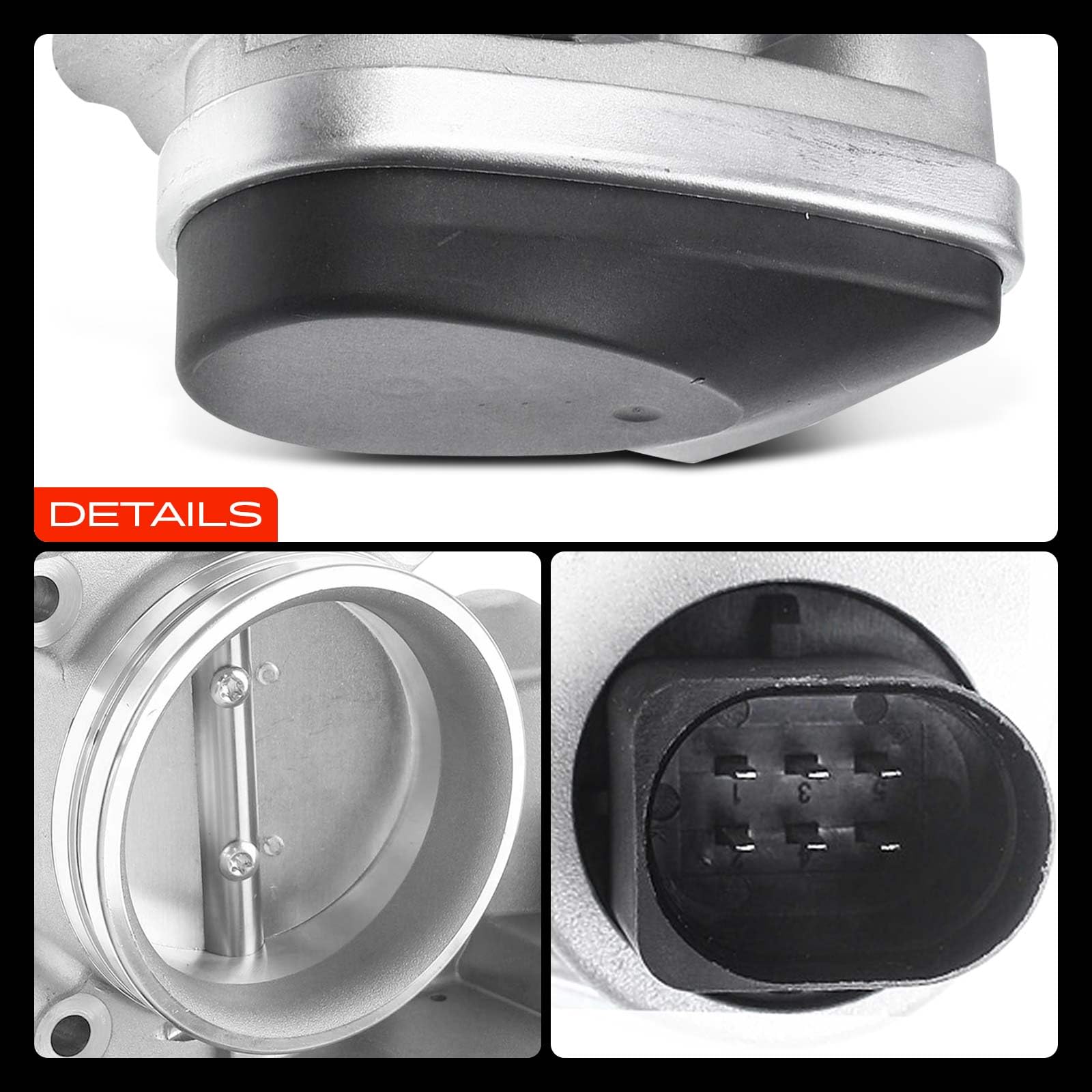 Frankberg Válvula de mariposa Cuerpo de mariposa Gasolina Compatible con Serie 3 Compact E46 1.8L Serie 3 E46 2.0L Serie 3 E46 1.8L Serie 3 Touring E46 2.0L Serie 3 cabrio E46 2.0L 408238422003Z