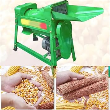 Electric Corn Sheller Machine, Automatic Corn Stripping Machine 2800 RPM Dry Corn Sheller Threshing Machine, Corn Thresher Remover Tools for Corn on The Cob