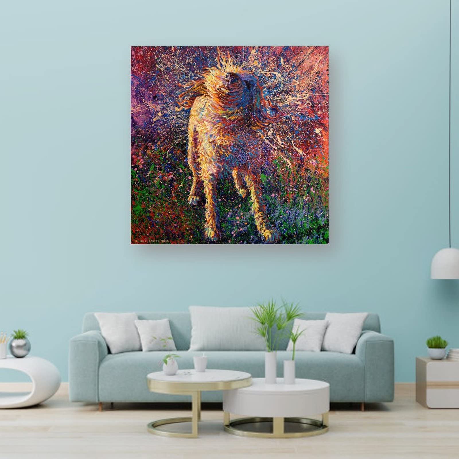 Póster de pintura de Iris Scott Obras de arte Impresión de imagen Póster de pared Cuadro Decorativo Decoración Habitación Pintura en lienzo 28 x 28 pulgadas (70 x 70 cm)