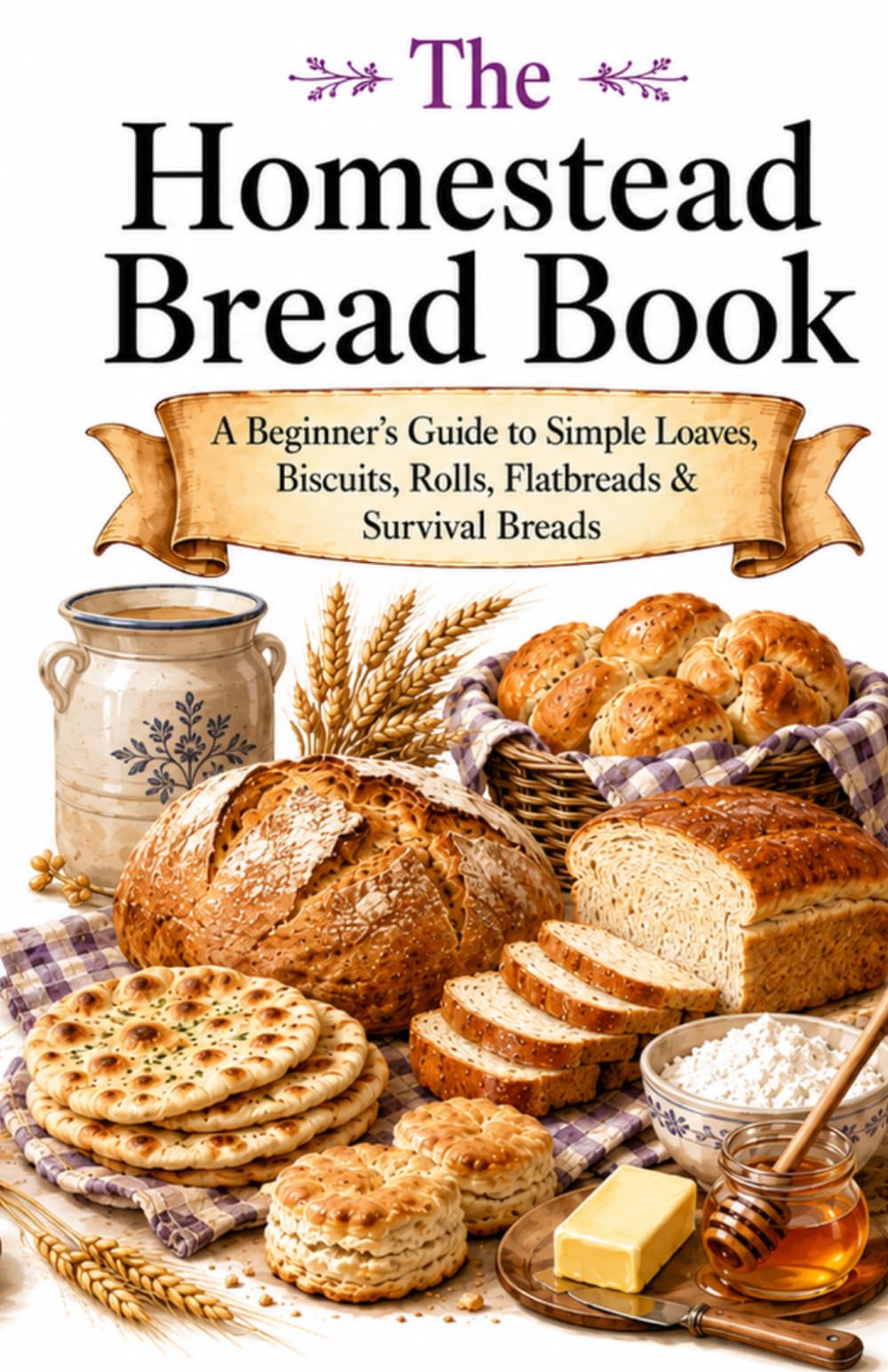 The Homestead Bread Book: A Beginner’s Guide to Simple Loaves, Biscuits, Rolls, Flatbreads & Survival Breads