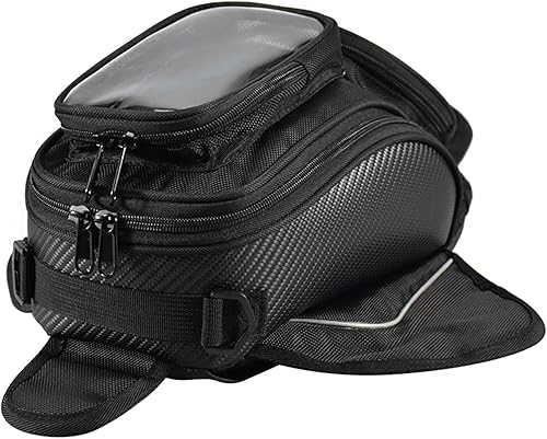LAHTI Bolsa de sillín para motocicleta, almacenamiento de aceite, depósito de combustible, bolsa magnética para motocicleta, ajuste para yamahaa