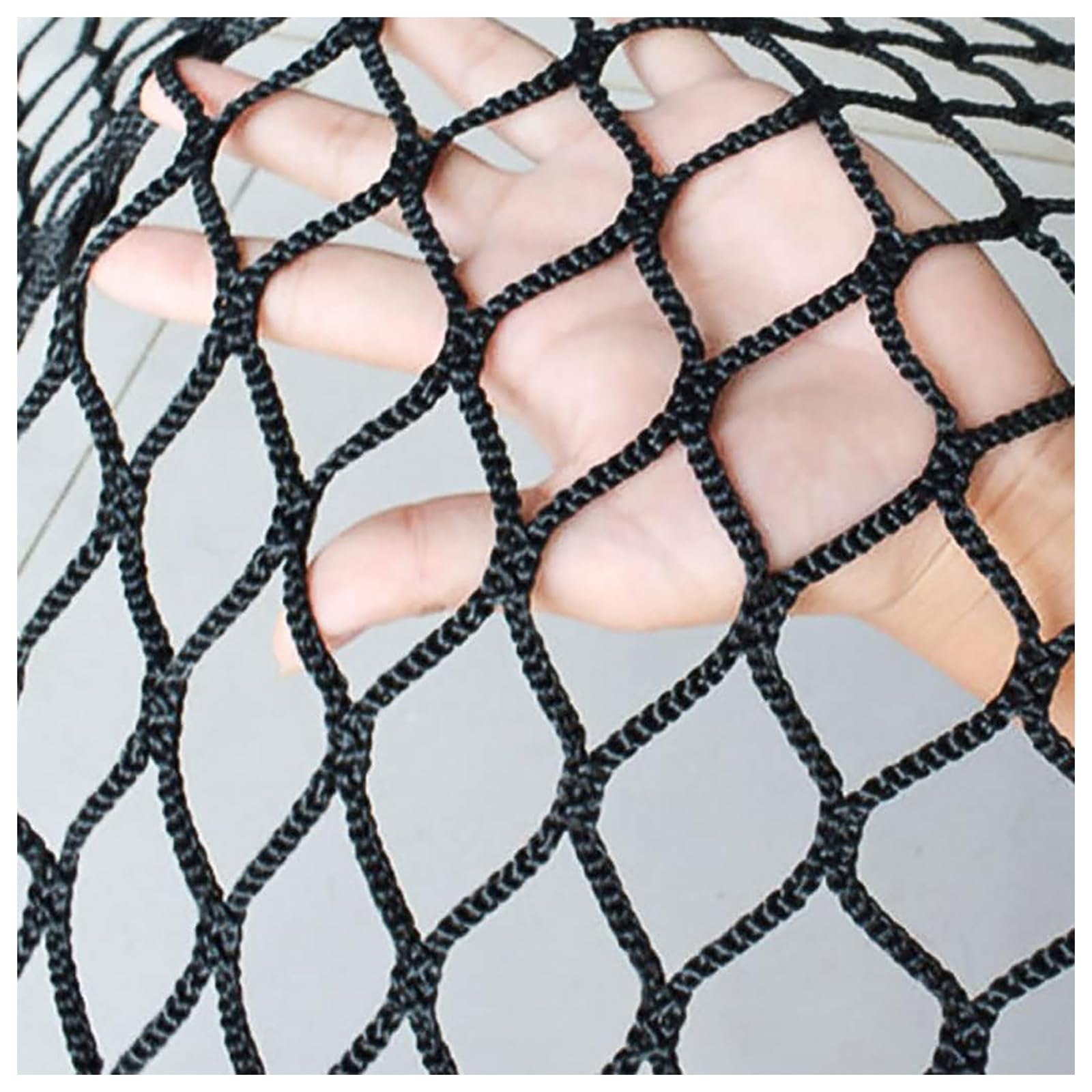 Rete Di Sicurezza Parco Giochi Rete Da Arrampicata Rete Di Sicurezza Per Balcone Esterno Rete In Corda Ringhiera Per Scale Rete Di Sicurezza Per Bambini Giocattolo Per Animali (Size:0.5x2m,Color:nero)