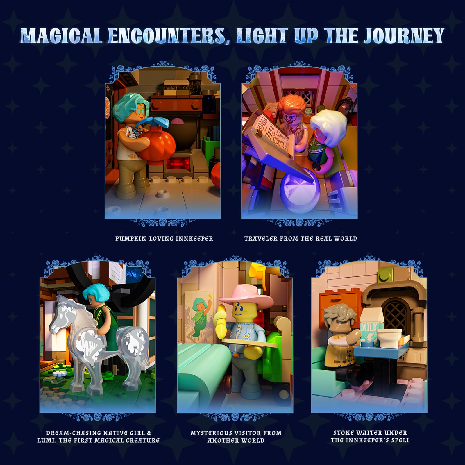 Lumibricks Leśna Gospoda 20006,3120 Pcs, Magiczny Zestaw Konstrukcyjny Elfów Z Fantastycznego Lasu, Pomysł na Prezent dla Nastolatków & Dorosłych Fanów Zabawek