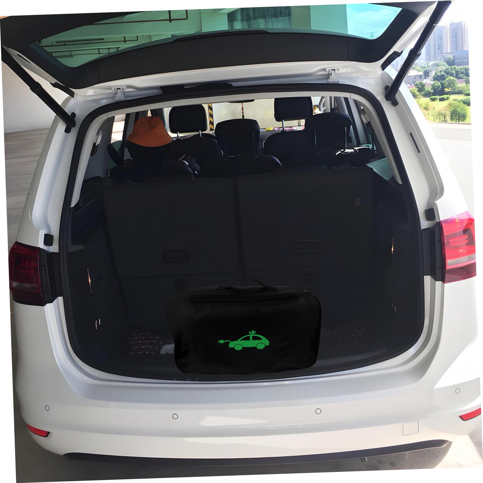 iplusmile 5pezzi Borsa Organizer Per Cavi Di Ricarica Auto Elettrica e Portatile Per Trasporto Bagagliaio Design Resistente e Leggero Per Accessori Veicoli Elettrici