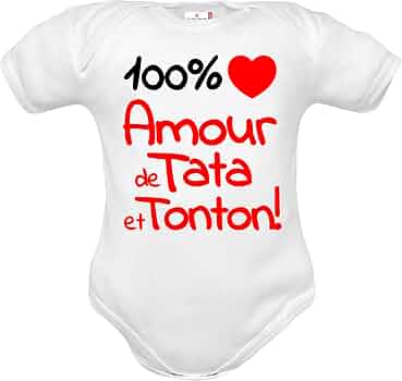 Body Bébé Drôle Anniversaire - Manches Longues/courtes Messages Famille