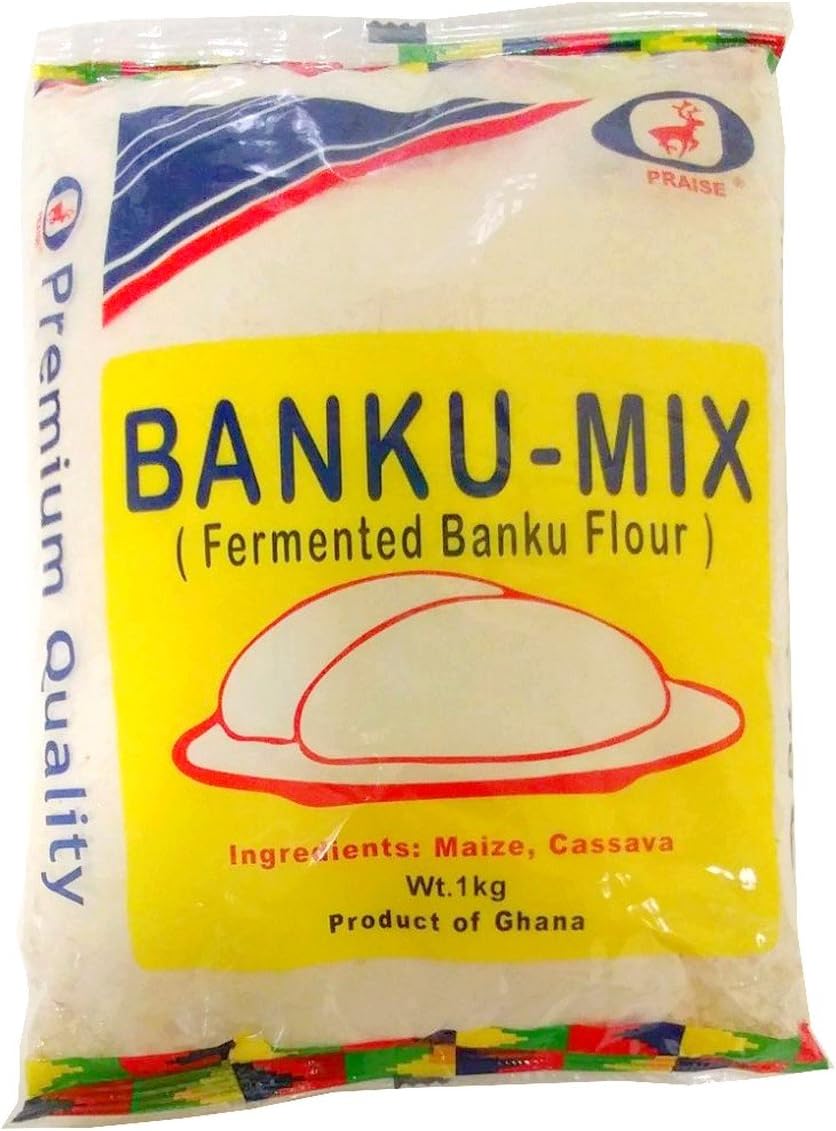 Praise African Fermented Banku Mix Cassava and Maize 1 kg