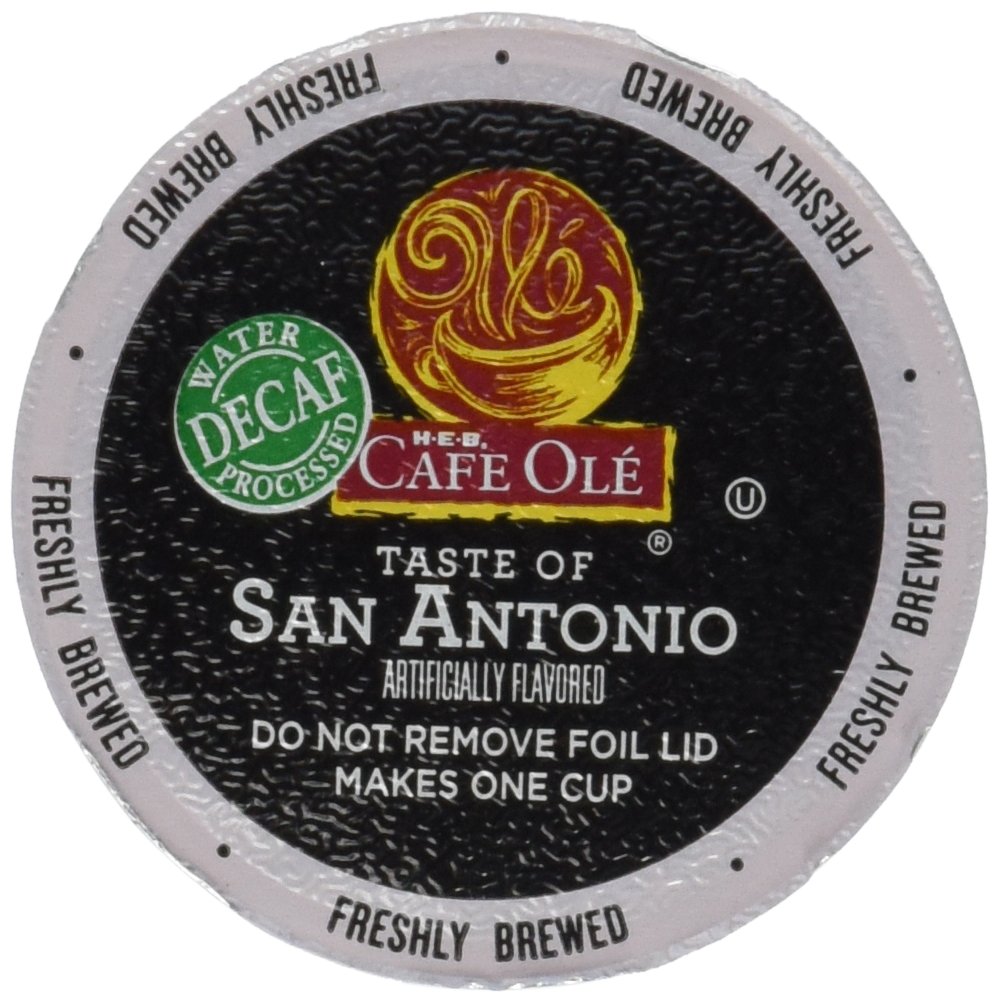 H.E.B Cafe Ole Taste of Texas San Antonio Single Serve Coffee Cups DECAF 12 cts. (Pack of 2)