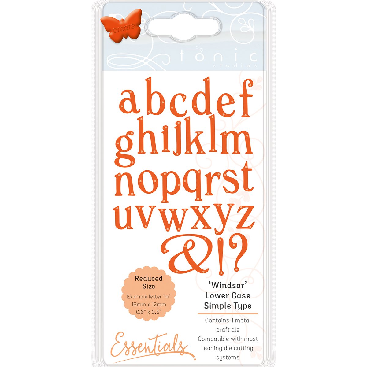 Découpe minuscule Windsor Tonic Studios 1687e, l'orfèvrerie du scrapbooking en métal