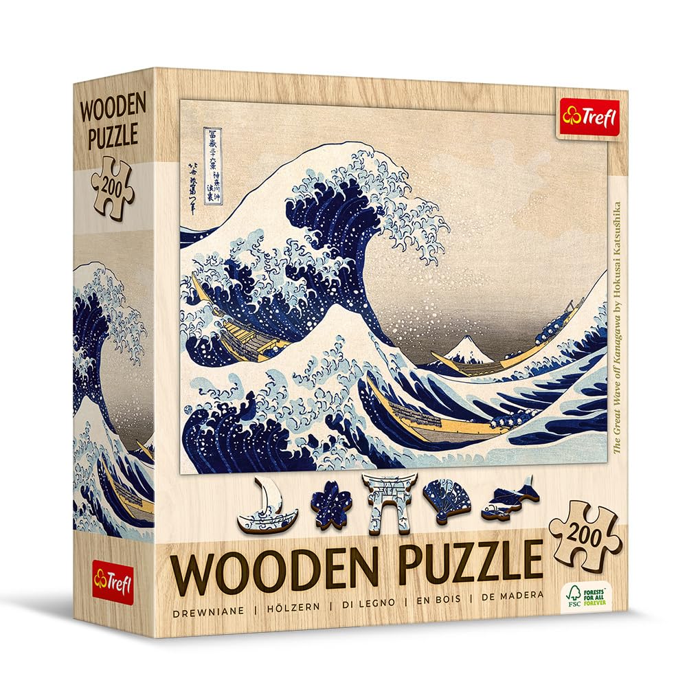 立体・オブジェ Rave Amazon.com: Trefl The Great Wave Off Kanagawa - Hokusai