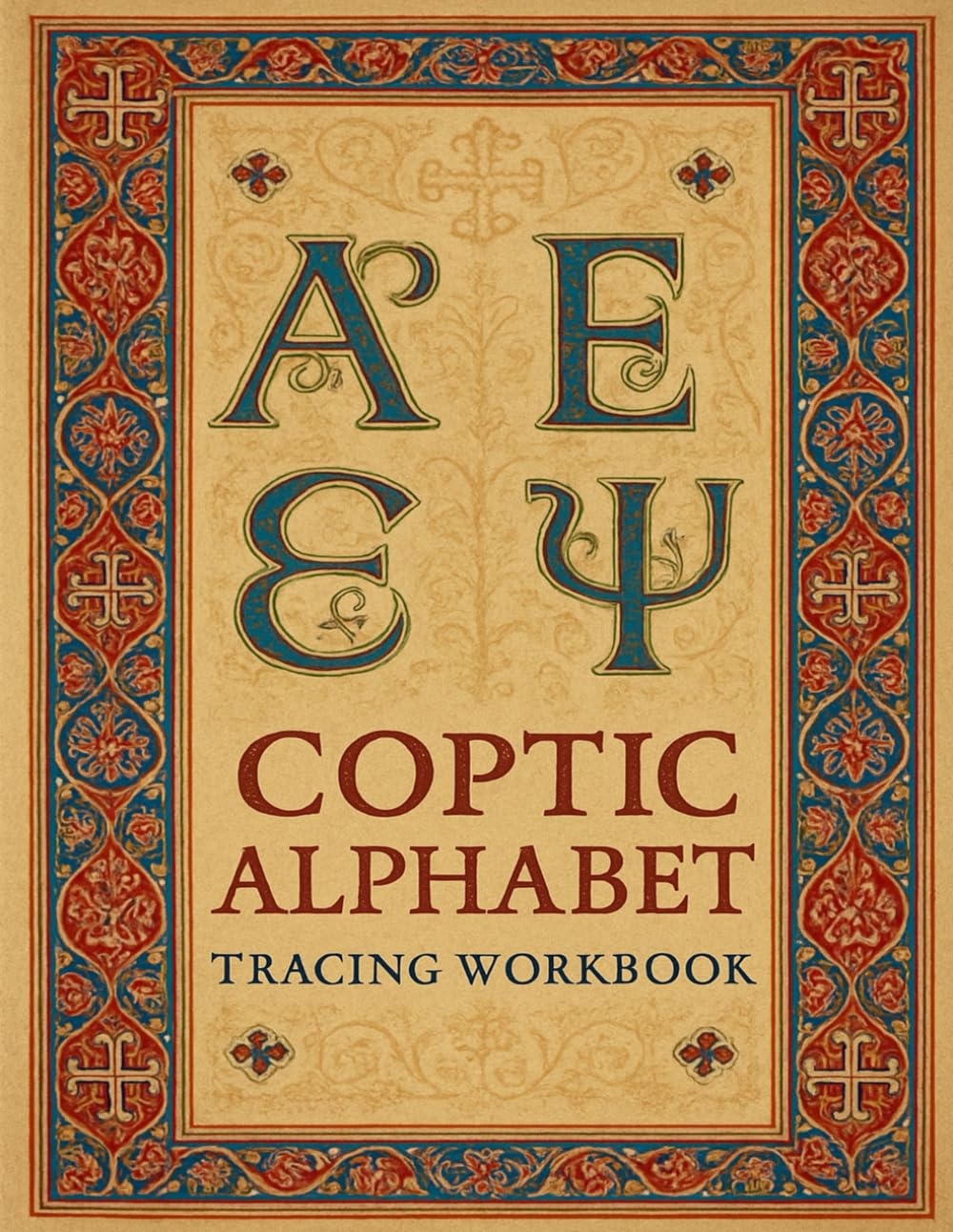 Coptic Alphabet Tracing Workbook: Master the Sacred Egyptian Script: Learn the Coptic Script Step-by-Step with Tracing Pages, Pronunciation and