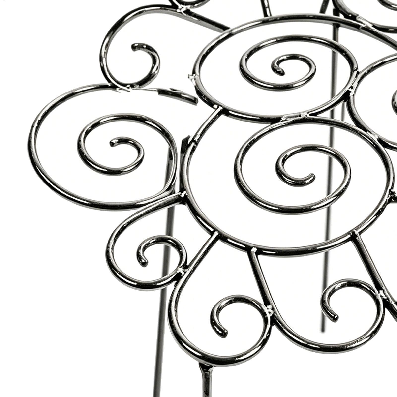 Tuteur pour Pivoines Lot de 2 Supports Réglables Robustes en Métal