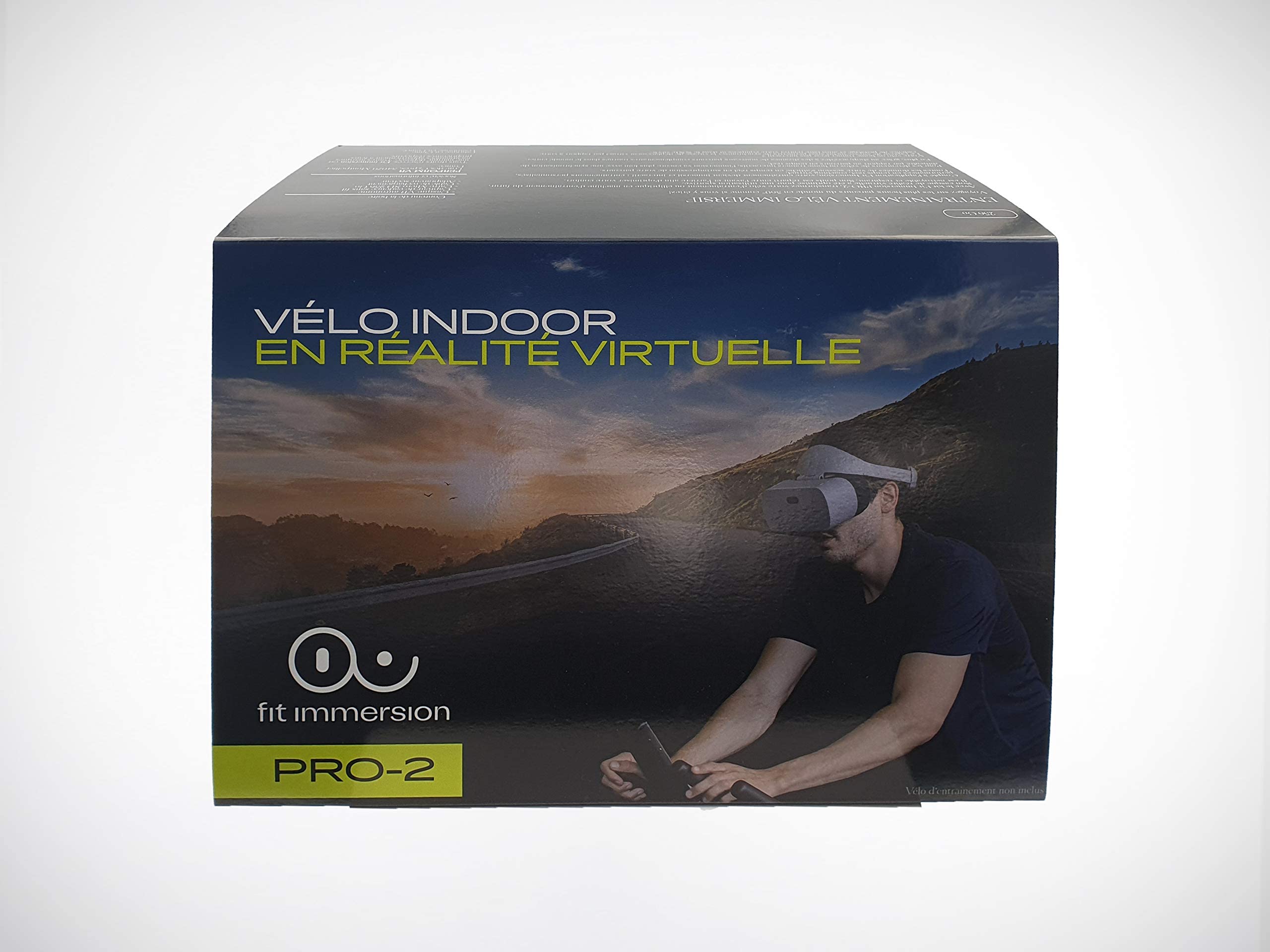 Casco per realtà virtuale (Lunettes 3D) Pro-2: kit di allenamento per bicicletta interno (Cyclismo) VR autonomo (senza telefono) confortevole
