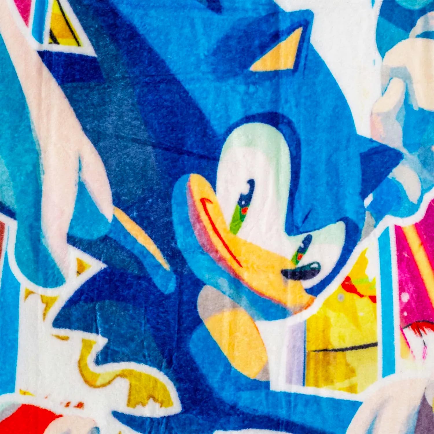 Sonic The Hedgehog Fleece Blanket Set - Bundle with Soft Video Game Blanket Plus Air Freshener, Stickers, More for Kids, Adults, Children | Cozy Sonic Fleece Blanket 45" x 60" - Image 7