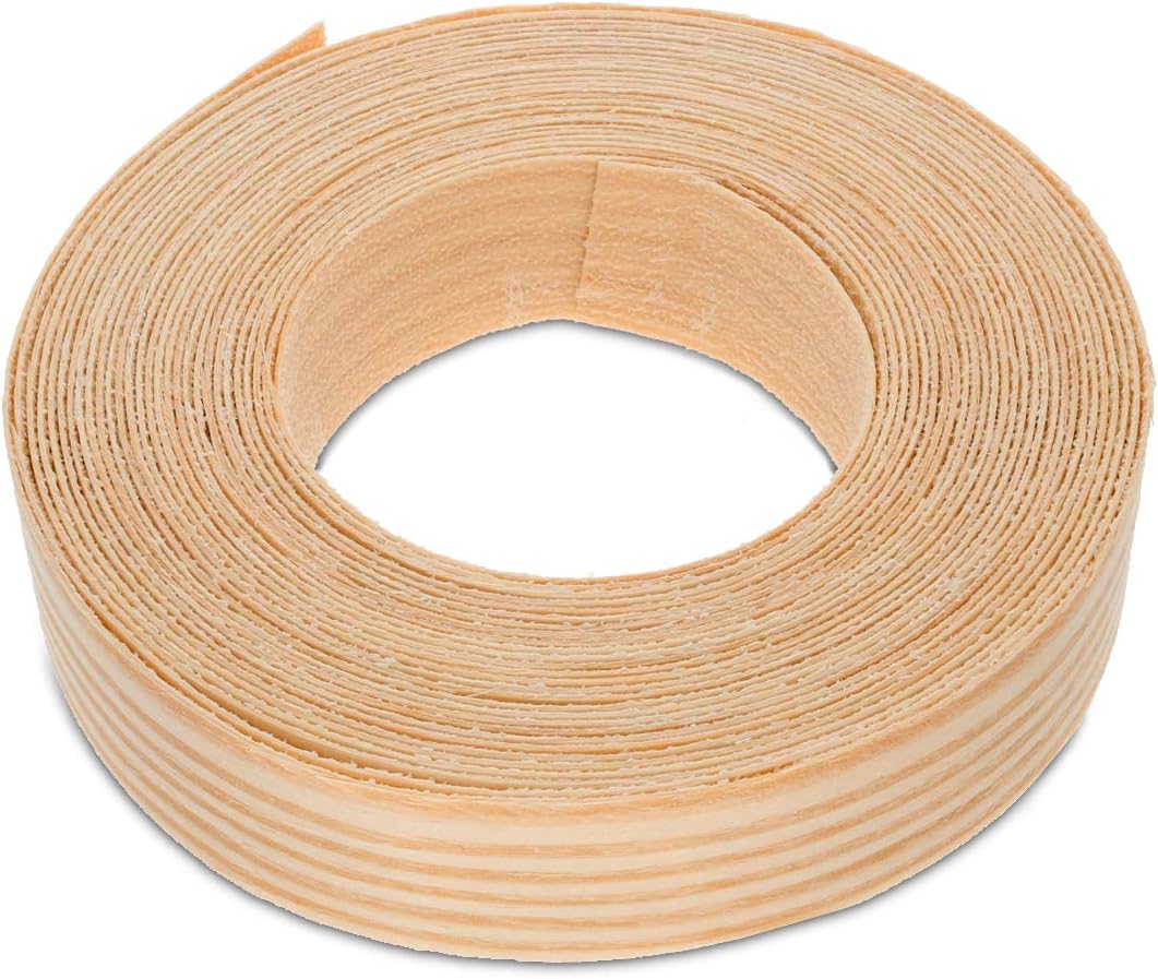 Pine Wood Veneer Edging Tape/Veneer Edge Banding (22 mm width x 7.5 m