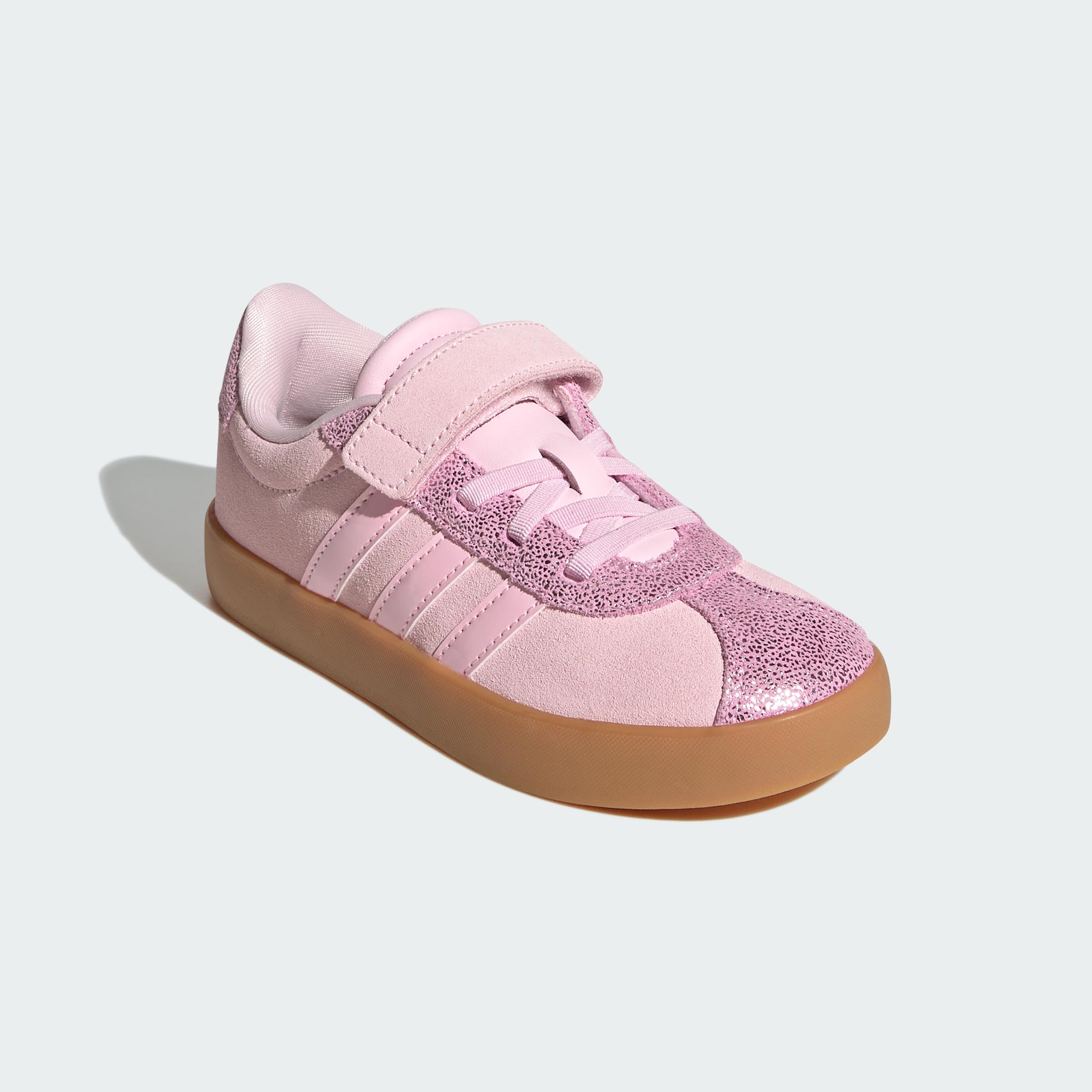 adidas Unisex Kinder Vl Court 3.0 Children Shoes, Clear Pink/Clear Pink/Gum, 31.5 EU