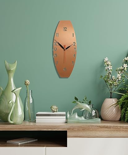 Colorfull Worlds Reloj de pared minimalista 3D una pieza vertical única de decoración del hogar Relojes de metal modernos para interiores elegantes