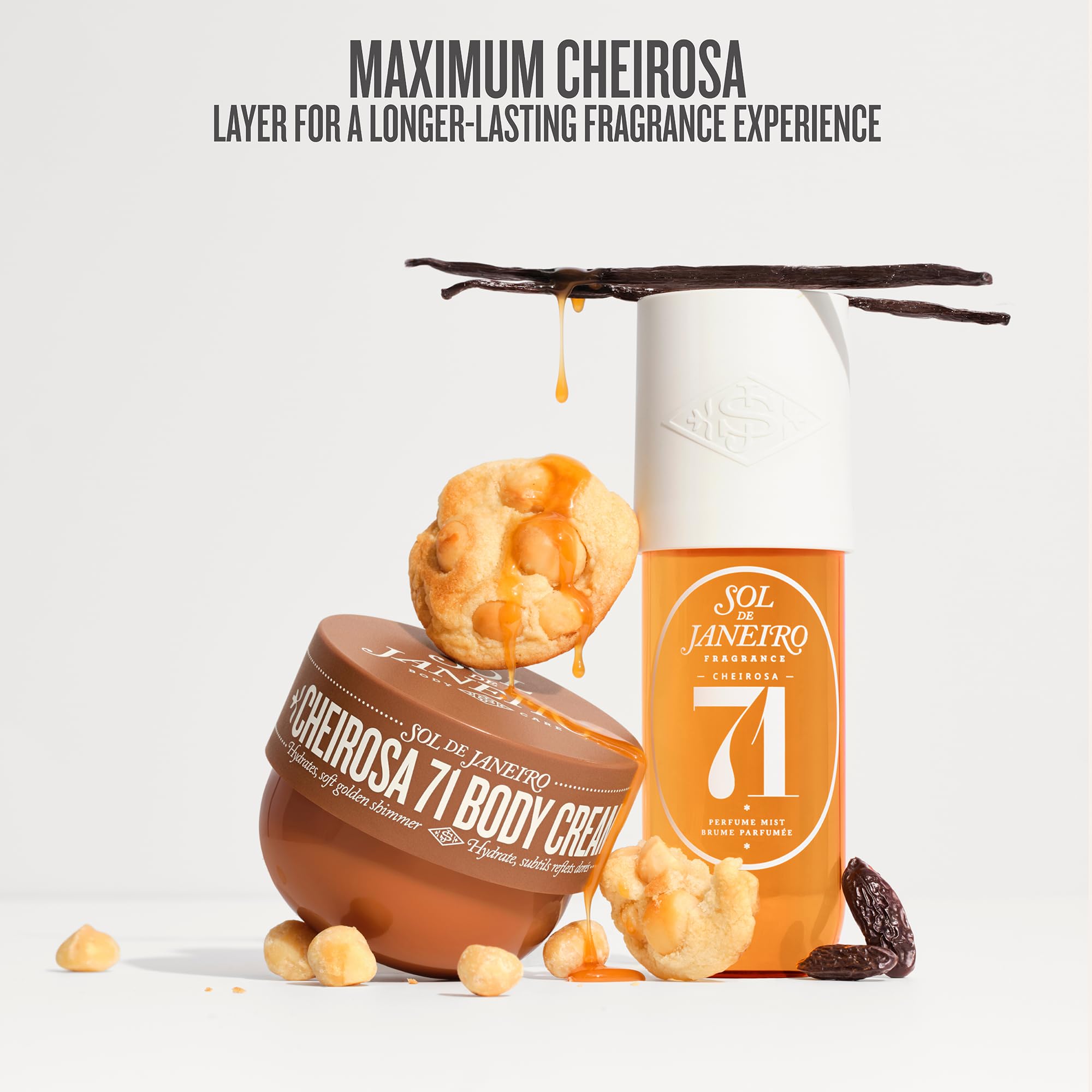 Sol de Janeiro Cheirosa 71 Körpercreme, Feuchtigkeitsspendend, Limited Edition, 240ml