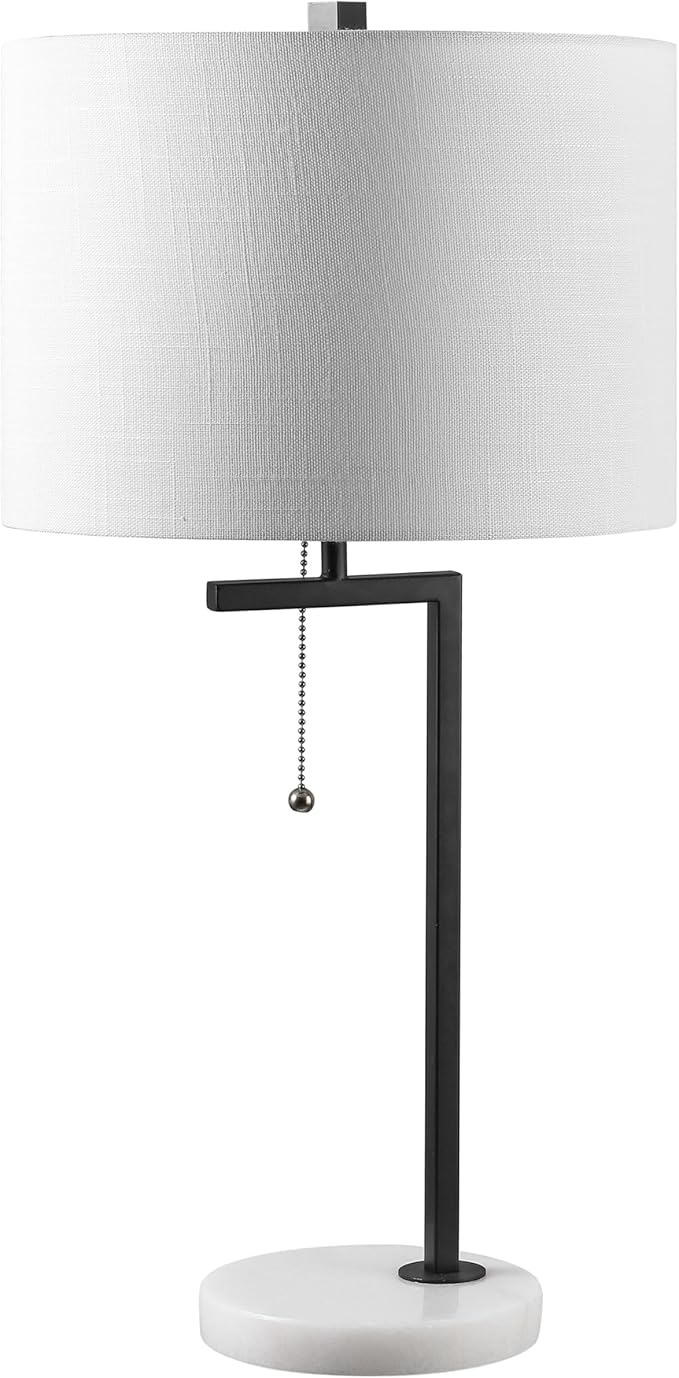 Lámpara de Mesa Moderna Negro 24.5" con Pantalla de Lino miniatura 7
