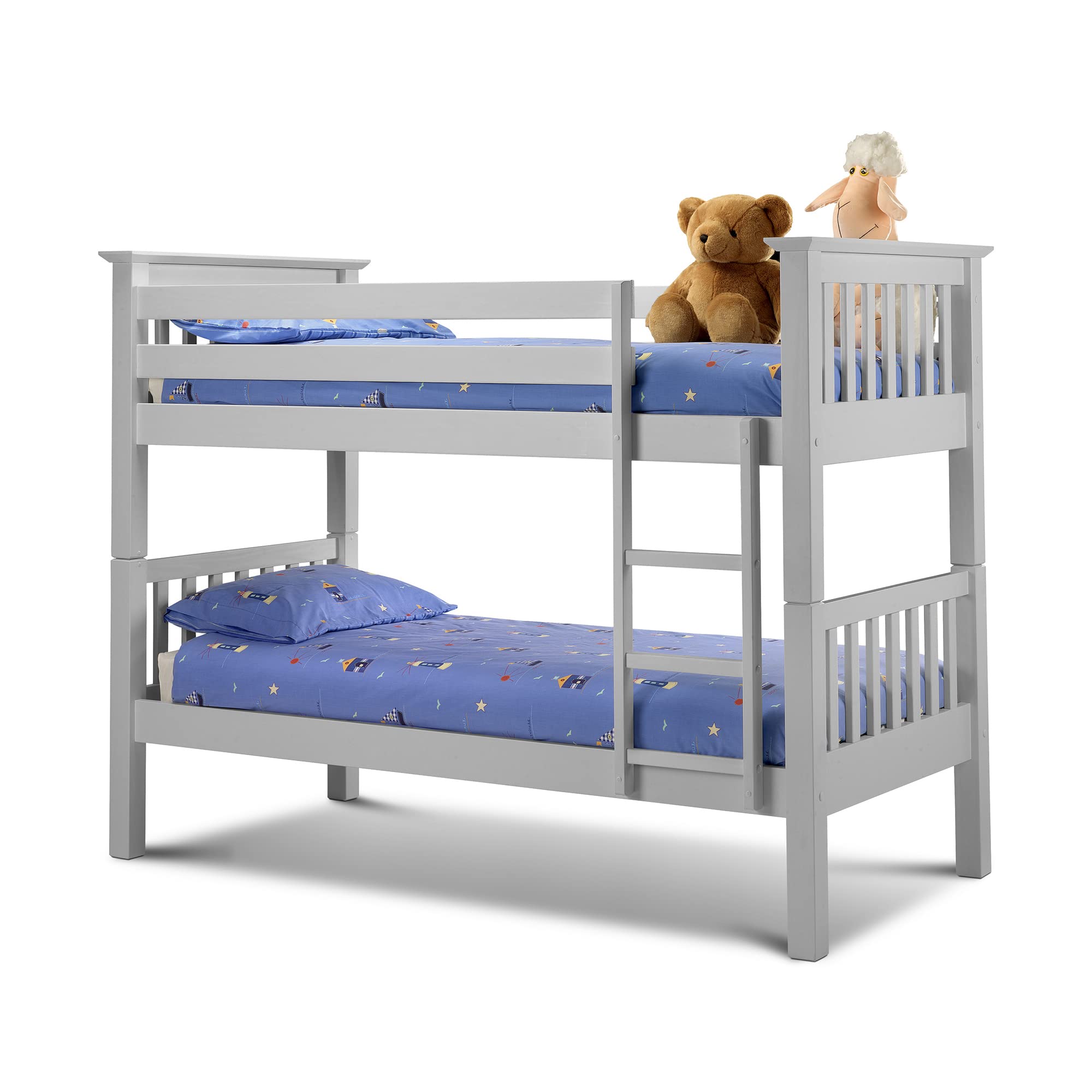 Julian Bowen Barcelona Bunk - Dove Grey Beds