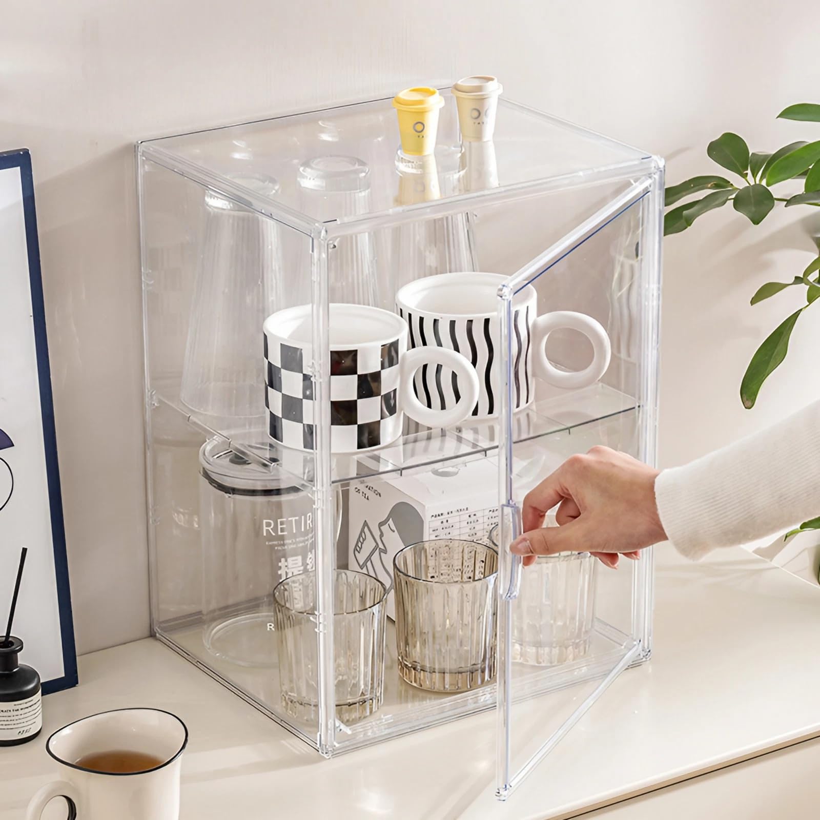 Acryl Vitrine it Basis Holz Kunststoff,Vitrinen für Salungen