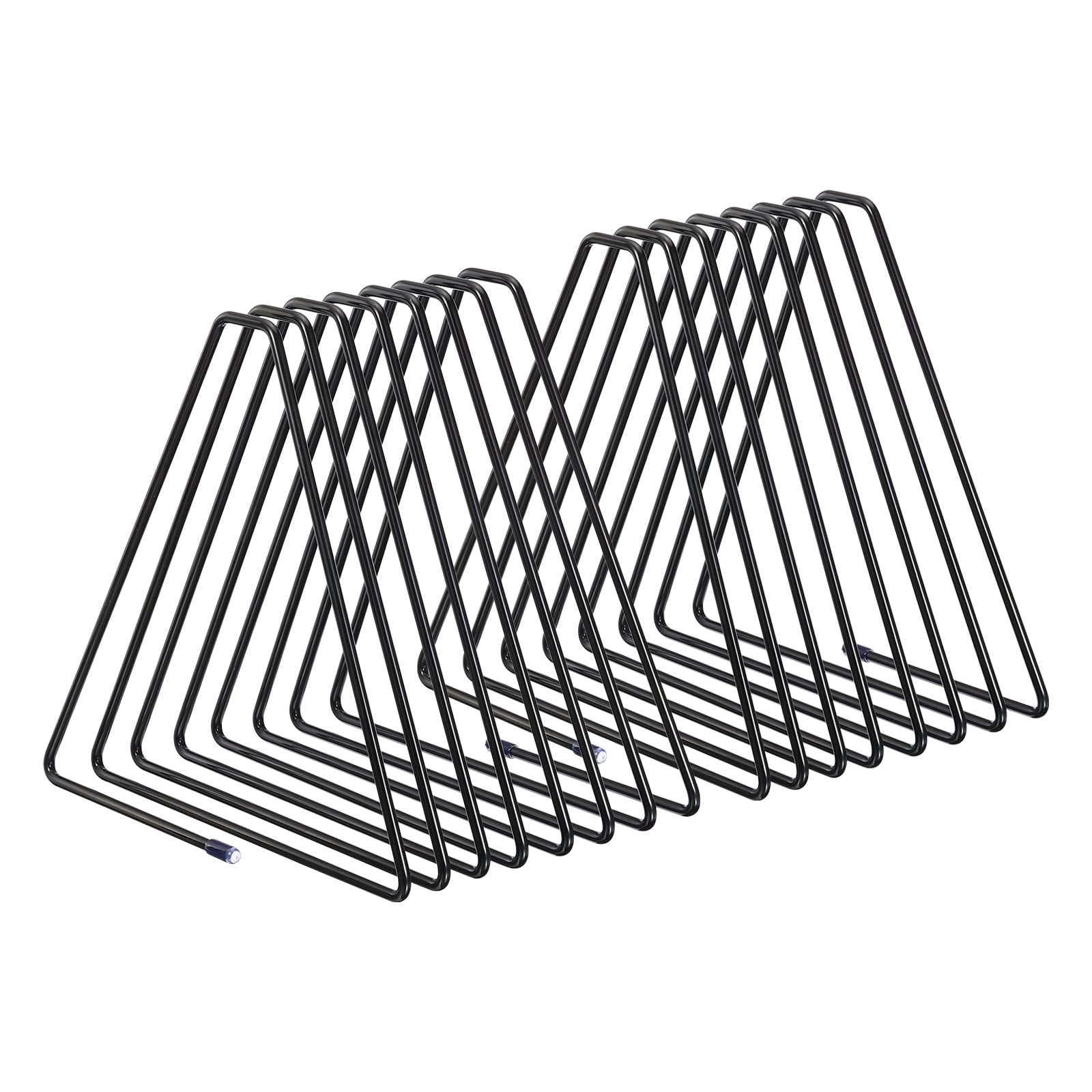 YOKIVE 2 Pcs Desktop File Holder, Triangle Record Magazine Rack Bookshelf, Keep Storing Books