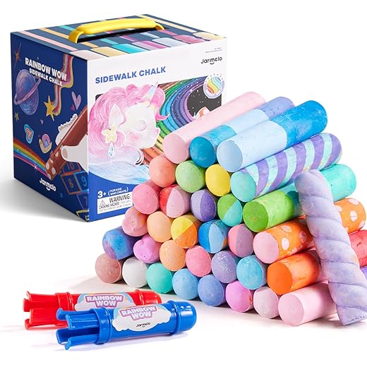 Jarmelo Rainbow Wow Sidewalk Chalk-36 Colors